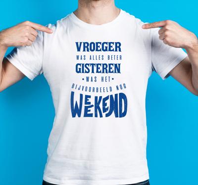 Gisteren was het weekend T-shirt