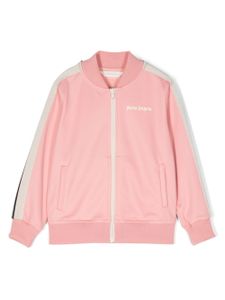 Palm Angels Kids veste de sport à bords rayés - Rose