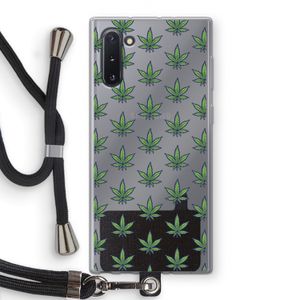 Weed: Samsung Galaxy Note 10 Transparant Hoesje met koord