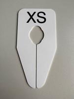 Maataanduider ovaal wit/zwart XS