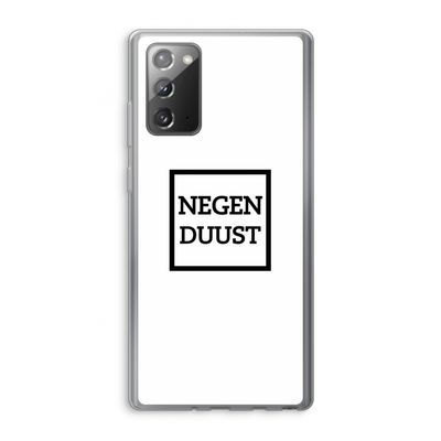Negenduust vierkant: Samsung Galaxy Note 20 / Note 20 5G Transparant Hoesje