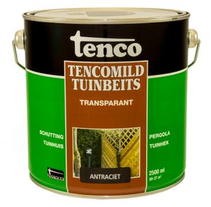 Transparant antraciet 2,5l mild verf/beits - tenco