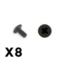 FTX - Outback Mini 3,0 Button Head Metric Hex Screw 2X4 (8Pc) (FTX8920)