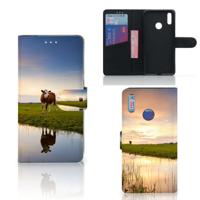 Huawei Y7 (2019) | Telefoonhoesje | Met pasjeshouder | Koe