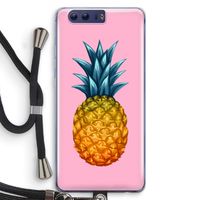 Grote ananas: Honor 9 Transparant Hoesje met koord