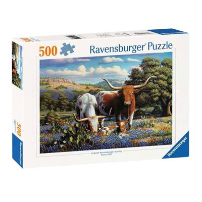 Ravensburger Legpuzzel loving longhorns, 500st.