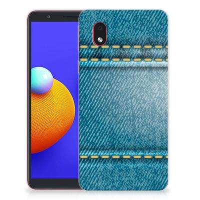 Samsung Galaxy A01 Core | Sillicone Back Cover | Jeans