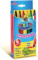 Carioca viltstift Jumbo Superwashable 6 stiften in een kartonnen etui - thumbnail