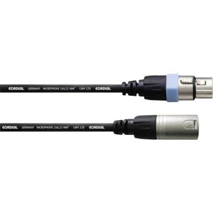 Cordial CCM 1 FM XLR Verbindingskabel [1x XLR-bus - 1x XLR-stekker] 1.00 m Zwart