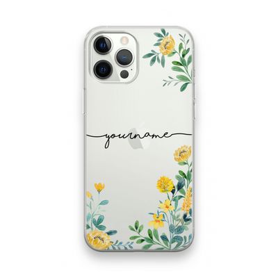 Gele bloemen: iPhone 12 Pro Transparant Hoesje