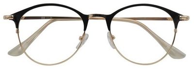 Croon leesbril Janis dames zwart/goud sterkte +2.00 Croon leesbril Janis dames zwart/goud sterkte +2.00