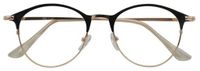 Croon leesbril Janis dames zwart/goud sterkte +2.00 - thumbnail