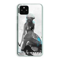 I will not feel a thing: Google Pixel 5a 5G Transparant Hoesje