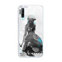 I will not feel a thing: Huawei P Smart Pro Transparant Hoesje