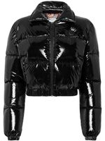 Philipp Plein doudoune à effet verni - Noir - thumbnail