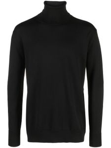 Jil Sander pull en laine à col montant - Noir