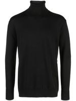 Jil Sander pull en laine à col montant - Noir