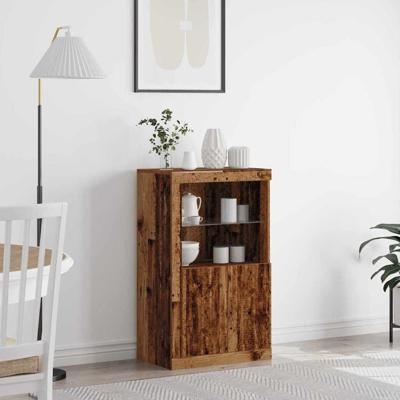 Bijzetkast Oud hout 60.5 x 37 x 100 cm Bewerkt hout