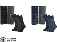6 Mario Russo Premium Sokken - Giftbox - Sokken Heren - Happy Socks - Zwart of Navy - Maat 39-42 of 43-46 - thumbnail