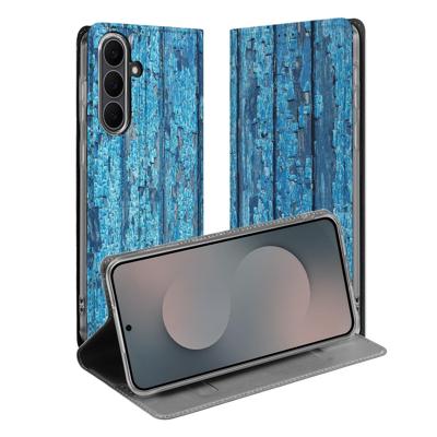 Samsung S25 FE | Book Case | Wood Blue