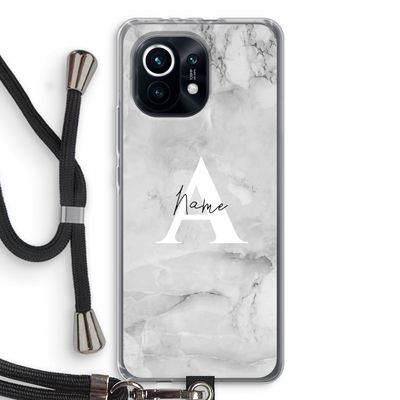 Ivory Marble: Xiaomi Mi 11 Transparant Hoesje met koord