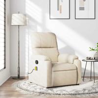 Massagestoel microvezelstof beige