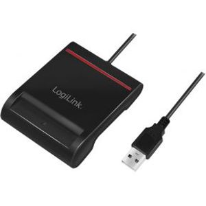 LogiLink CR0047 smart card reader Binnen USB 2.0 Zwart