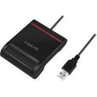 LogiLink CR0047 smart card reader Binnen USB 2.0 Zwart