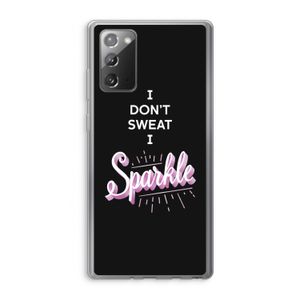Sparkle quote: Samsung Galaxy Note 20 / Note 20 5G Transparant Hoesje
