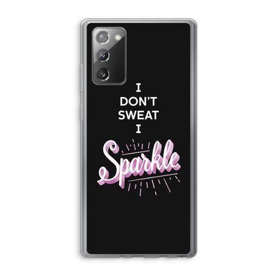 Sparkle quote: Samsung Galaxy Note 20 / Note 20 5G Transparant Hoesje