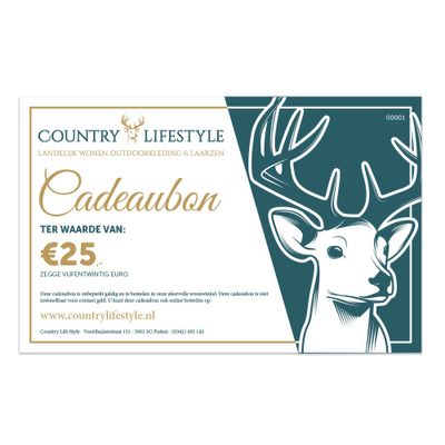 Cadeaubon 25 euro