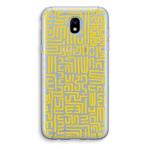 Majorelle Blue Print: Samsung Galaxy J5 (2017) Transparant Hoesje