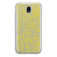Majorelle Blue Print: Samsung Galaxy J5 (2017) Transparant Hoesje