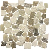 Stone Line Palladiana Mozaiek Tegel Breuk - Beige / Bruin Marmer Ongeglazuurd 300x300mm