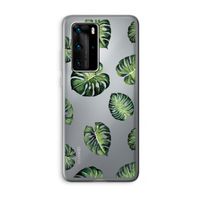 Tropische bladeren: Huawei P40 Pro Transparant Hoesje