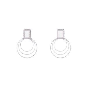 Go Dutch Label Oorbellen Multi Circles Zilver