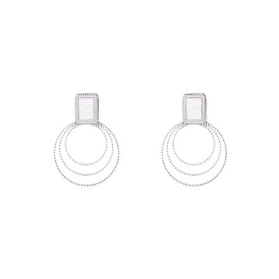 Go Dutch Label Oorbellen Multi Circles Zilver