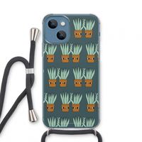 Sansevieria: iPhone 13 mini Transparant Hoesje met koord
