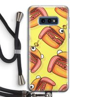 Hamburger: Samsung Galaxy S10e Transparant Hoesje met koord