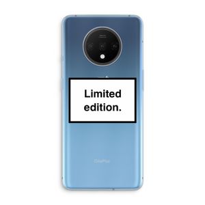 Limited edition: OnePlus 7T Transparant Hoesje