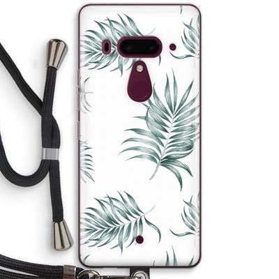 Simple leaves: HTC U12+ Transparant Hoesje met koord