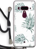 Simple leaves: HTC U12+ Transparant Hoesje met koord