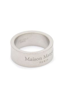 Maison Margiela bague à logo gravé - Argent