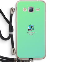 Win98: Samsung Galaxy J3 (2016) Transparant Hoesje met koord