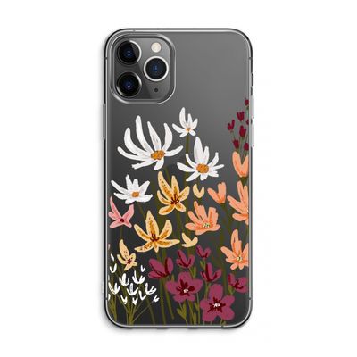 Painted wildflowers: iPhone 11 Pro Max Transparant Hoesje
