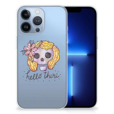 Silicone Back Case Apple iPhone 13 Pro Boho Skull Silicone Back Case Apple iPhone 13 Pro Boho Skull