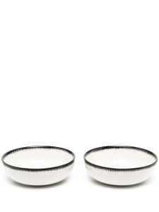 Ann Demeulemeester X Serax lot de deux assiettes creuses - Blanc