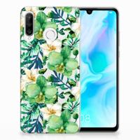 Huawei P30 Lite | TPU Case | Orchidee Groen