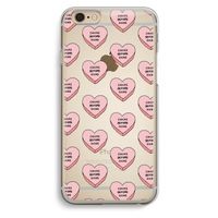 Chicks before dicks: iPhone 6 / 6S Transparant Hoesje