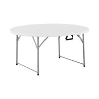 Rond Vouwtafel - Ø 1.500 x 740 mm - Royal Catering - 150 kg - binnen / buiten - Wit